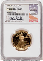 2004-W Proof Gold Eagle 1.85 oz Mike Castle NGC PF70