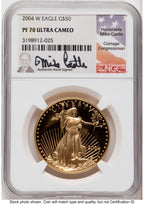 2004-W Proof Gold Eagle 1.85 oz Mike Castle NGC PF70