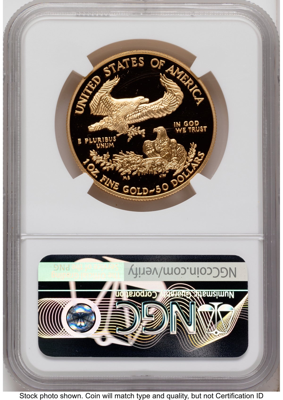 2004-W Proof Gold Eagle 1.85 oz Mike Castle NGC PF70