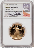 2005-W Proof Gold Eagle 1.85 oz Mike Castle NGC PF70