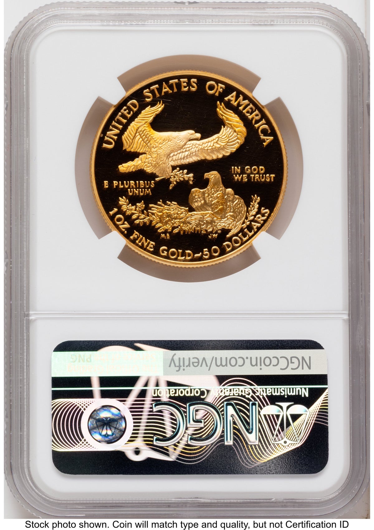 2005-W Proof Gold Eagle 1.85 oz Mike Castle NGC PF70