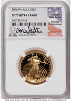 2006-W Proof Gold Eagle 1.85 oz Mike Castle NGC PF70
