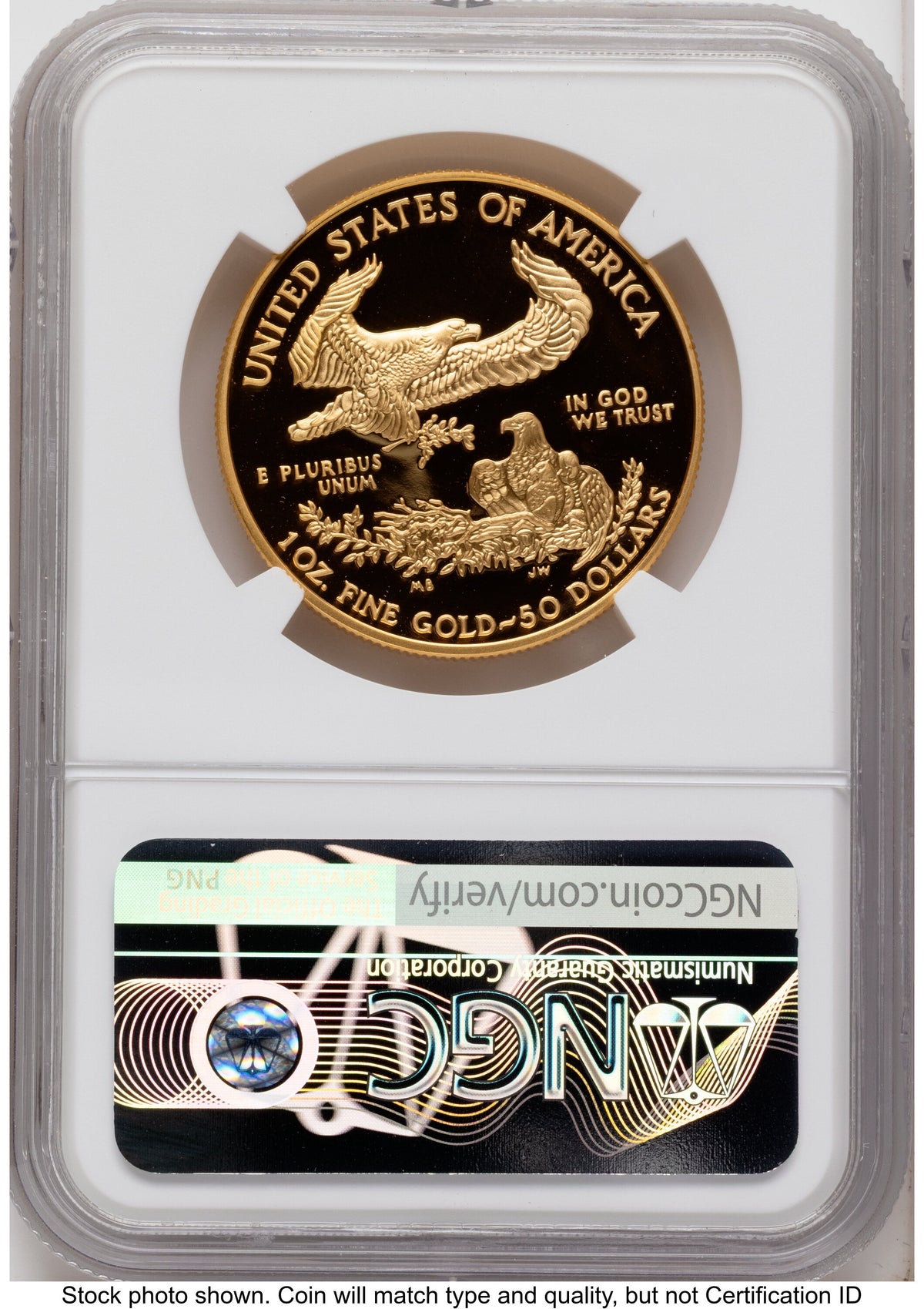 2006-W Proof Gold Eagle 1.85 oz Mike Castle NGC PF70
