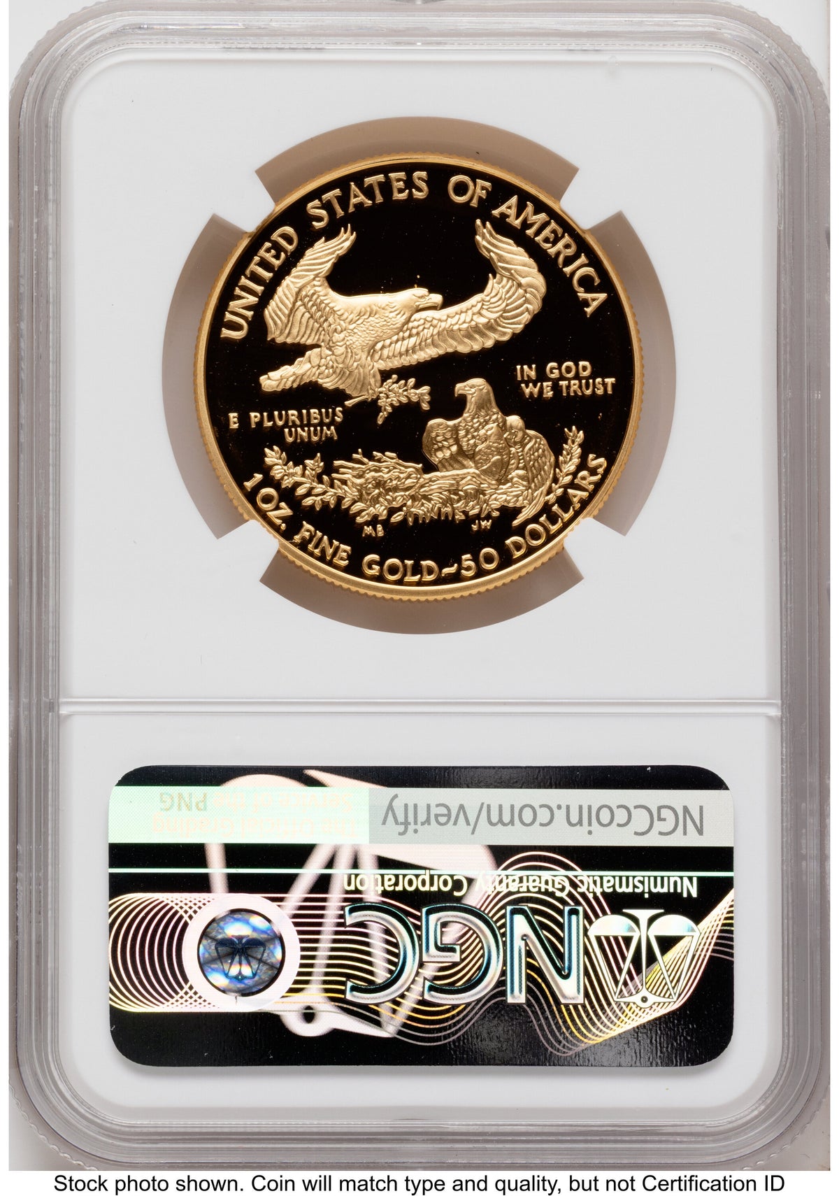2007-W Proof Gold Eagle 1.85 oz Mike Castle NGC PF70