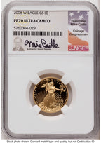 2008-W Proof Gold Eagle 1.85 oz Mike Castle NGC PF70