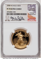 2008-W Proof Gold Eagle 1.85 oz Mike Castle NGC PF70