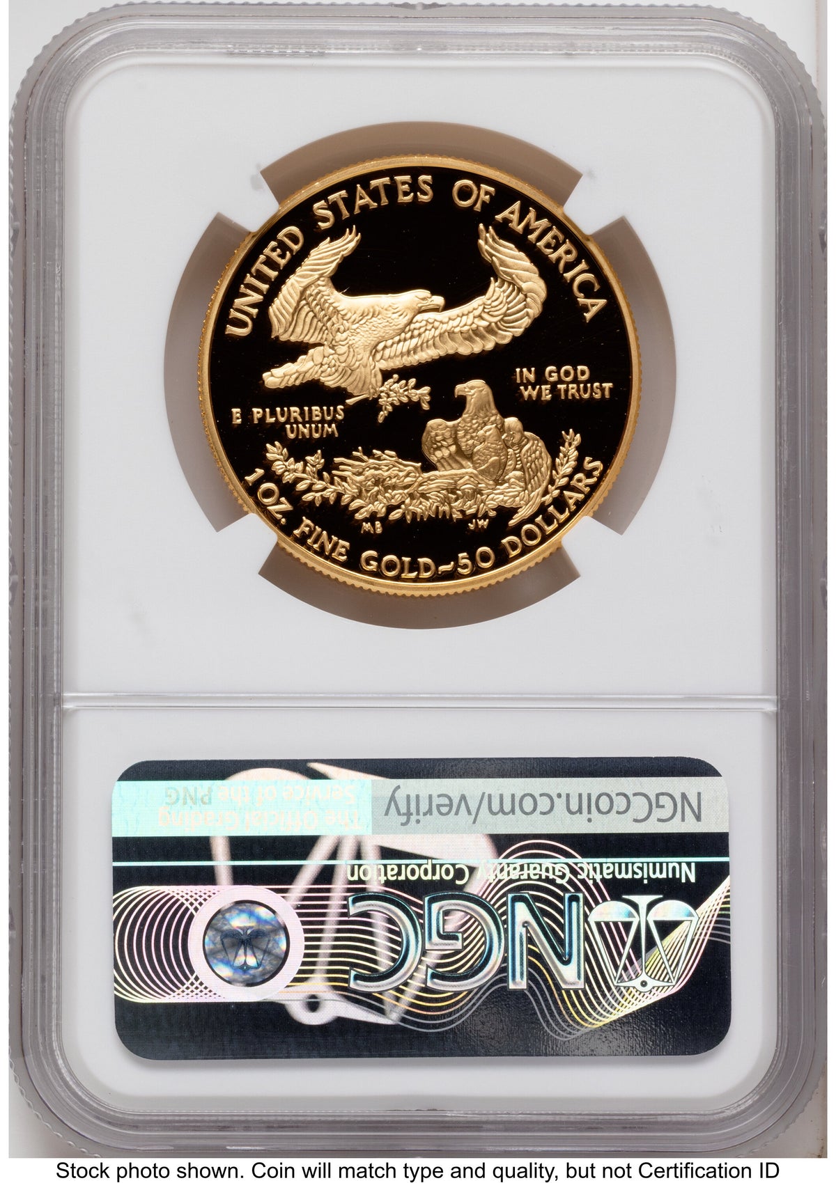 2008-W Proof Gold Eagle 1.85 oz Mike Castle NGC PF70