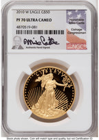 2010-W Proof Gold Eagle 1.85 oz Mike Castle NGC PF70