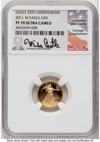 2011-W Proof Gold Eagle 1.85 oz Mike Castle NGC PF70