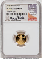 2012-W Proof Gold Eagle 1.85 oz Mike Castle NGC PF70