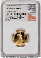 2012-W Proof Gold Eagle 1.85 oz Mike Castle NGC PF70