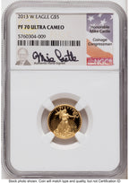 2013-W Proof Gold Eagle 1.85 oz Mike Castle NGC PF70