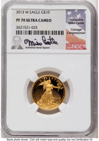 2013-W Proof Gold Eagle 1.85 oz Mike Castle NGC PF70