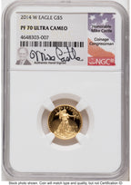2014-W Proof Gold Eagle 1.85 oz Mike Castle NGC PF70
