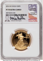 2014-W Proof Gold Eagle 1.85 oz Mike Castle NGC PF70