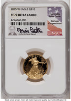 2015-W Proof Gold Eagle 1.85 oz Mike Castle NGC PF70