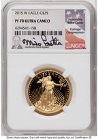 2015-W Proof Gold Eagle 1.85 oz Mike Castle NGC PF70