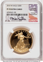 2015-W Proof Gold Eagle 1.85 oz Mike Castle NGC PF70
