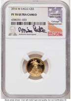 2016-W Proof Gold Eagle 1.85 oz Mike Castle NGC PF70