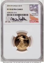 2016-W Proof Gold Eagle 1.85 oz Mike Castle NGC PF70