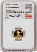 2017-W Proof Gold Eagle 1.85 oz Mike Castle NGC PF70