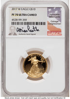 2017-W Proof Gold Eagle 1.85 oz Mike Castle NGC PF70