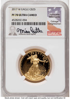 2017-W Proof Gold Eagle 1.85 oz Mike Castle NGC PF70