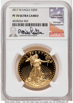 2017-W Proof Gold Eagle 1.85 oz Mike Castle NGC PF70