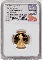 2019-W Proof Gold Eagle 1.85 oz FDI Mike Castle NGC PF70