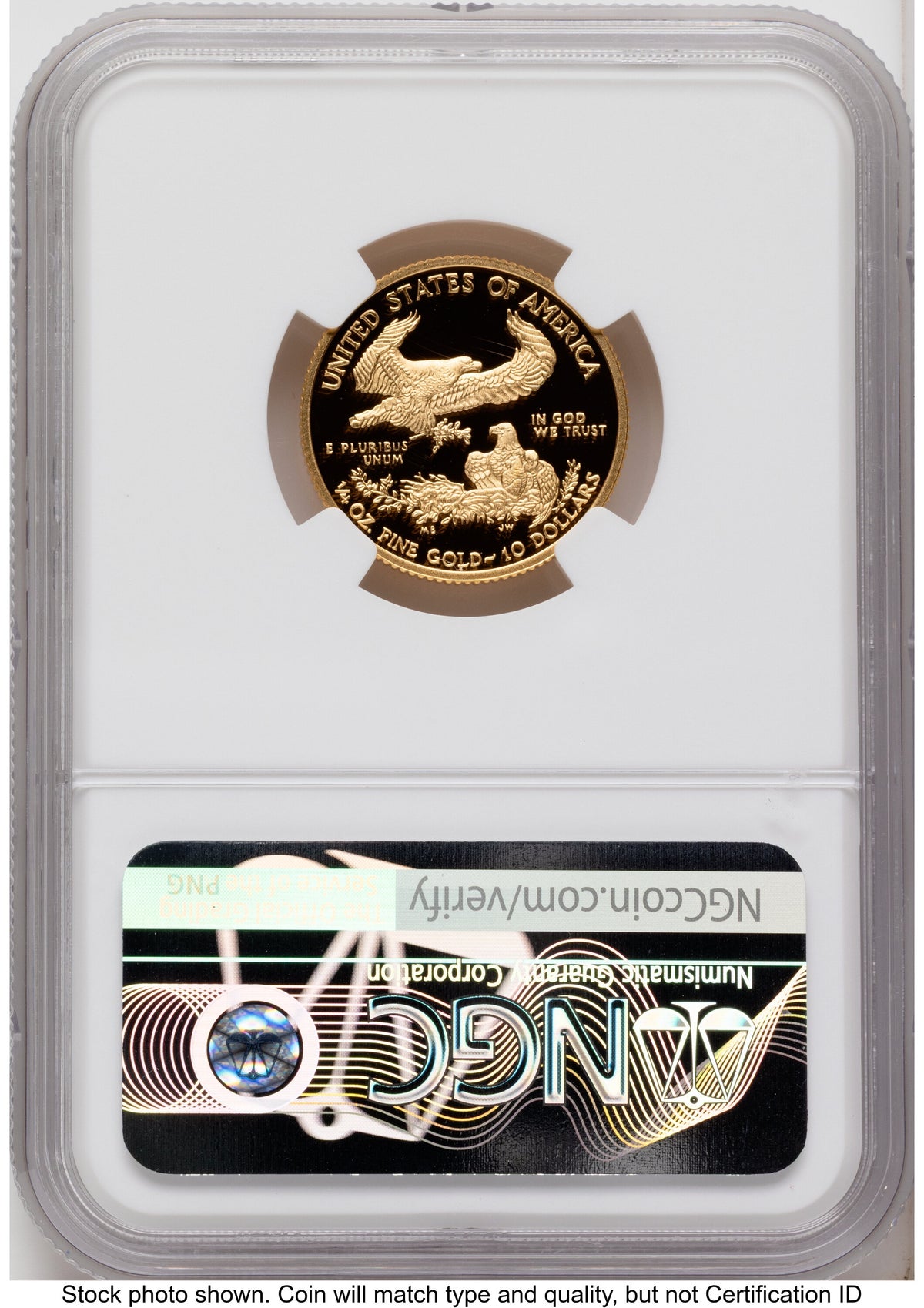 2019-W Proof Gold Eagle 1.85 oz FDI Mike Castle NGC PF70