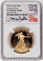 2019-W Proof Gold Eagle 1.85 oz FDI Mike Castle NGC PF70