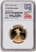 2020-W Proof Gold Eagle 1.85 oz Mike Castle NGC PF70