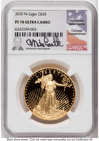 2020-W Proof Gold Eagle 1.85 oz Mike Castle NGC PF70