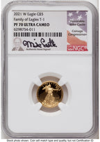 2021-W Type 1 Proof Gold Eagle 1.85 oz Mike Castle NGC PF70