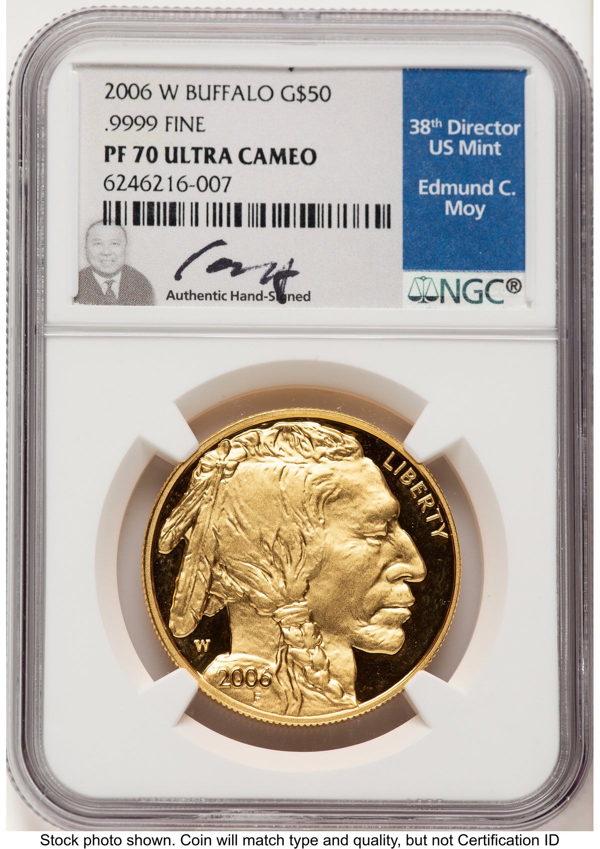 2006-W Proof Gold Buffalo 1 oz NGC PF70 Ed Moy
