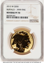 2013-W Reverse Proof Gold Buffalo 1 oz Brown Label NGC PF70
