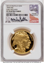 2016-W Proof Gold Buffalo 1 oz ER Mike Castle NGC PF70