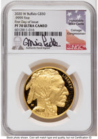 2020-W Proof Gold Buffalo 1 oz FDI Mike Castle NGC PF70