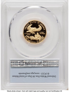 2017-W Proof Gold Eagle 1/4 oz FS Flag PCGS PR70