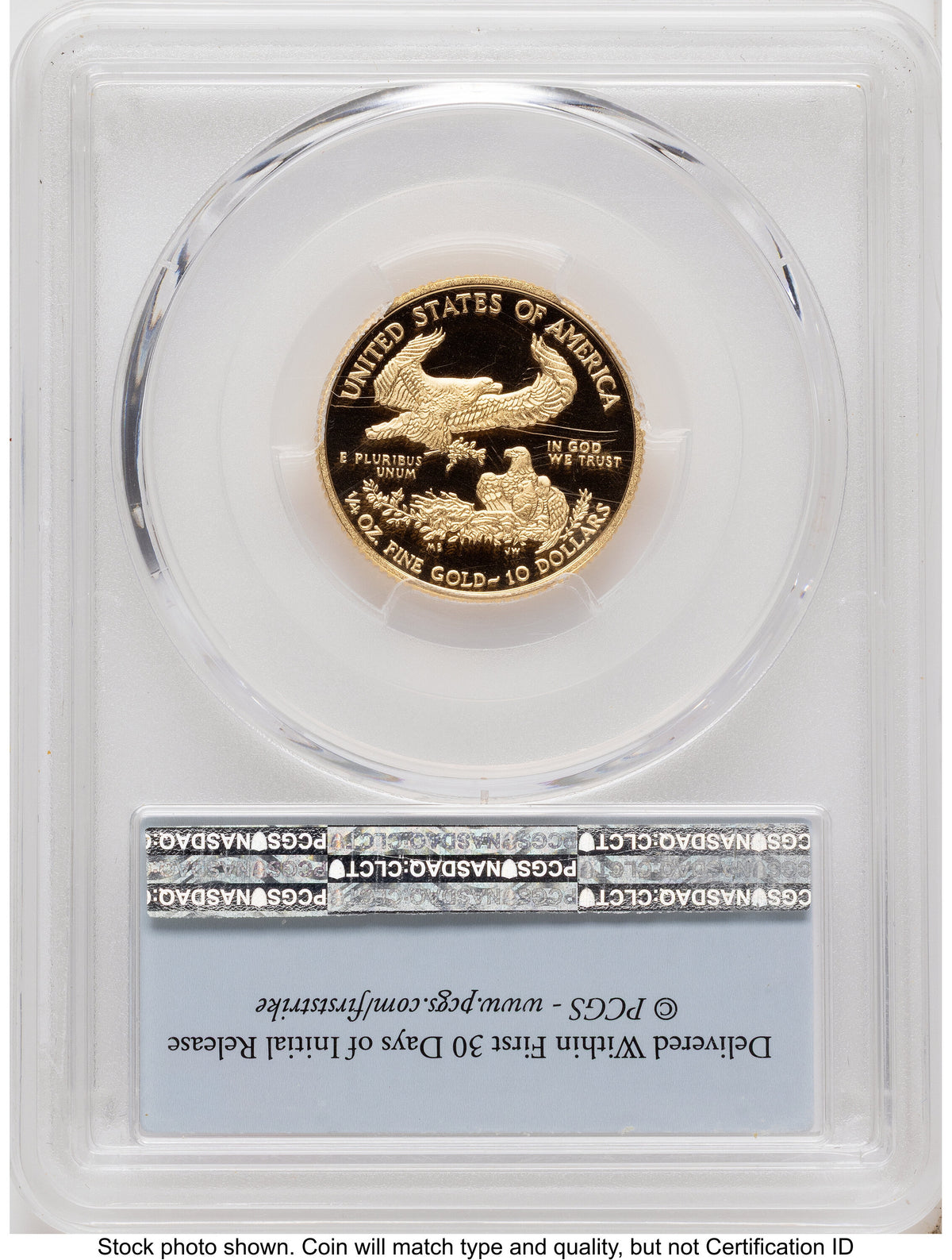 2017-W Proof Gold Eagle 1/4 oz FS Flag PCGS PR70
