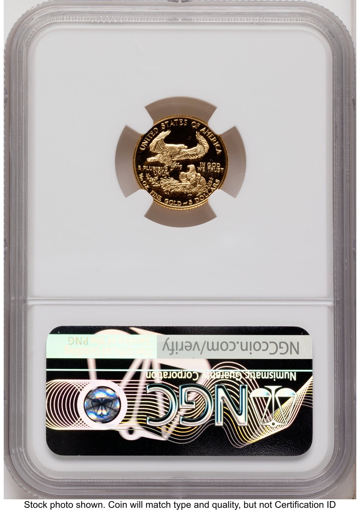 1990 Proof Gold Eagle 1.85 oz Mike Castle NGC PF70
