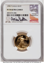 1990 Proof Gold Eagle 1.85 oz Mike Castle NGC PF70