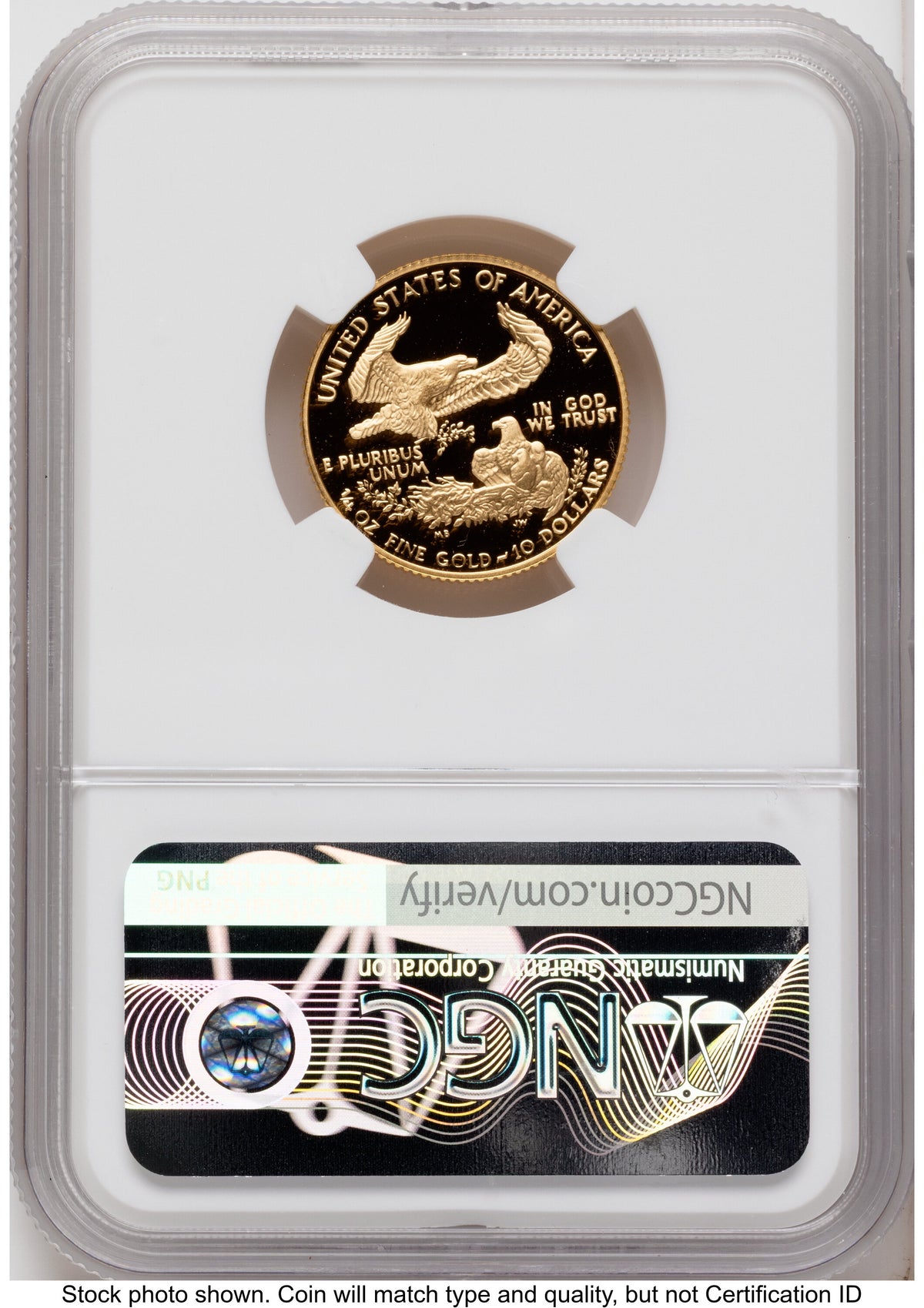 1990 Proof Gold Eagle 1.85 oz Mike Castle NGC PF70