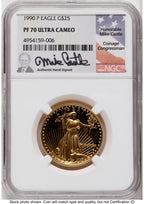 1990 Proof Gold Eagle 1.85 oz Mike Castle NGC PF70