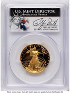 1996-W Proof Gold Eagle 1.85 oz Philip Diehl PCGS PR70