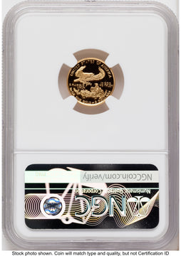 1998-W Proof Gold Eagle 1.85 oz Mike Castle NGC PF70