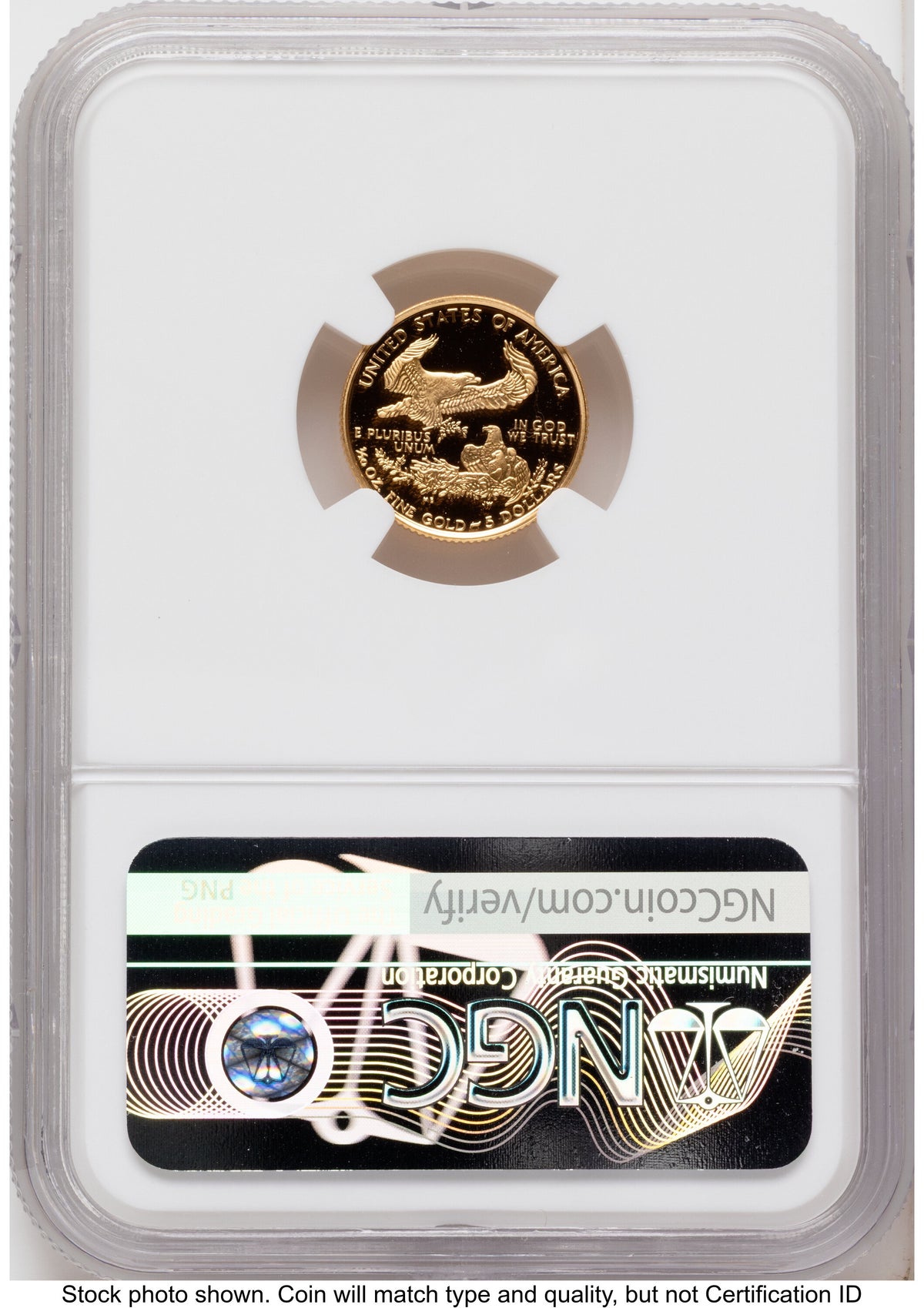 1998-W Proof Gold Eagle 1.85 oz Mike Castle NGC PF70