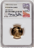 1998-W Proof Gold Eagle 1.85 oz Mike Castle NGC PF70