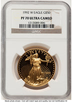 1992 Proof Gold Eagle 1.85 oz Brown Label NGC PF70
