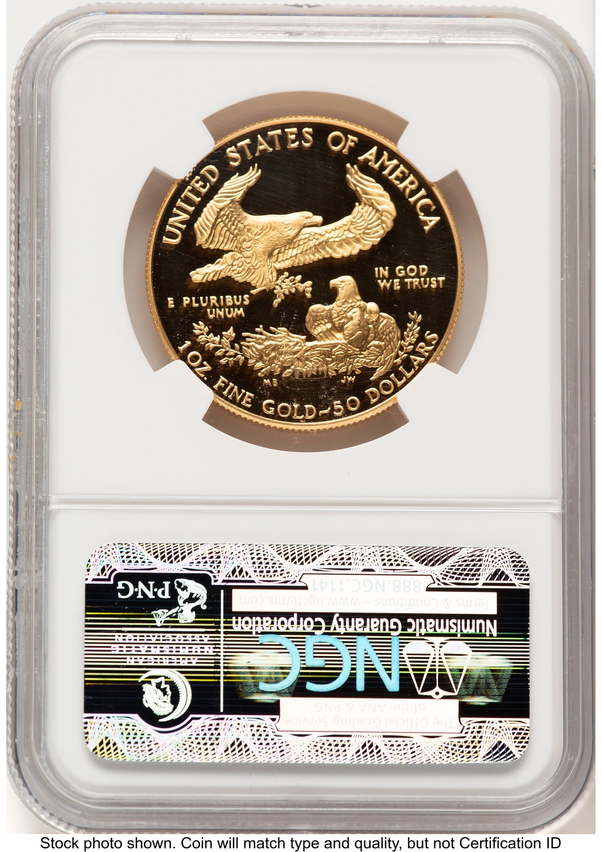 1992 Proof Gold Eagle 1.85 oz Brown Label NGC PF70